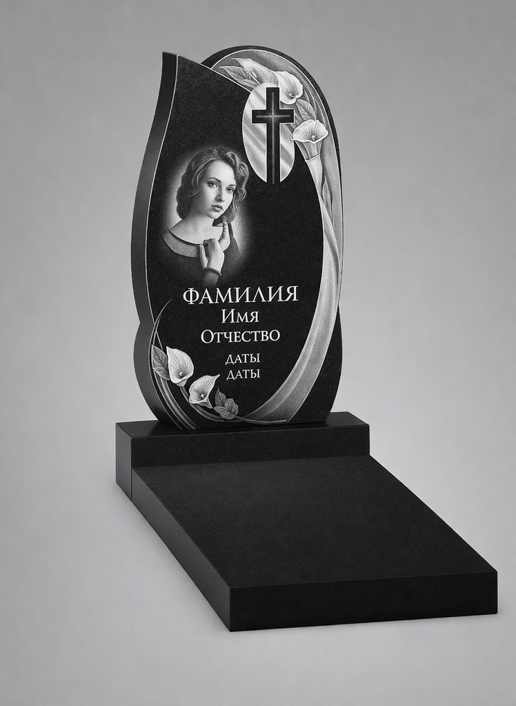Памятник с православным крестом